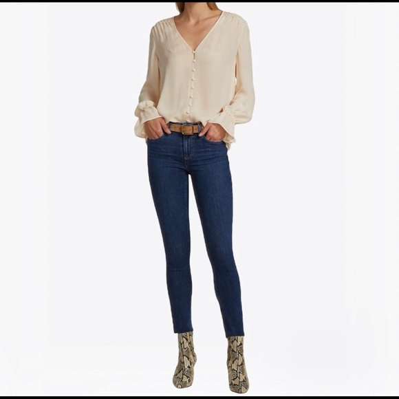 PAIGE jeans denim dark wash Verdugo Crop skinny jean size 27